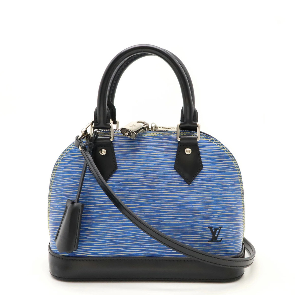 Louis Vuitton Blue and Black Alma BB Epi Crossbody Bag